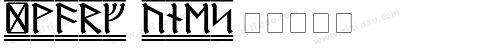 Dwarf Runes字体转换